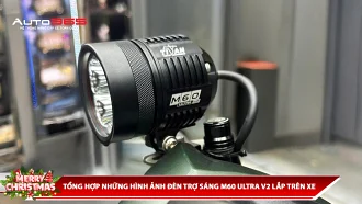 TỔNG HỢP NHỮNG HÌNH ẢNH ĐÈN TRỢ SÁNG M60 ULTRA V2 LẮP TRÊN XE