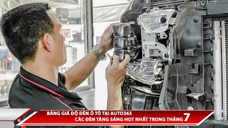 BẢNG GIÁ ĐỘ ĐÈN Ô TÔ TẠI AUTO365 - CÁC ĐÈN TĂNG SÁNG NỔI BẬT TRONG THÁNG 7