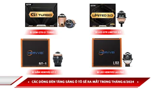 CÁC DÒNG ĐÈN TĂNG SÁNG Ô TÔ SẼ RA MẮT TRONG THÁNG 6/2024
