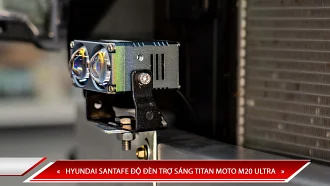 HYUNDAI SANTAFE ĐỘ ĐÈN TRỢ SÁNG TITAN MOTO M20 ULTRA