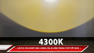 LỢI ÍCH CỦA NHIỆT MÀU 4300K CỦA BI GẦM TRONG THỜI TIẾT MƯA VÀ SƯƠNG MÙ