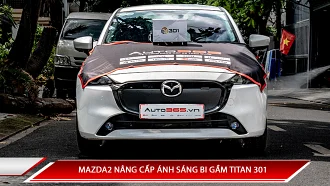 MAZDA2 NÂNG CẤP ÁNH SÁNG BI GẦM TITAN 301