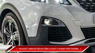 PEUGEOT 3008 ĐỘ ĐÈN BI GẦM X-LIGHT F10 NEW