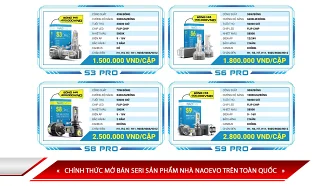 CHÍNH THỨC MỞ BÁN SERI SẢN PHẨM NHÀ NAOEVO TRÊN TOÀN QUỐC