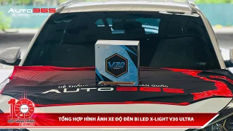 Tổng hợp hình ảnh xe độ đèn Bi LED X-Light V30 Ultra