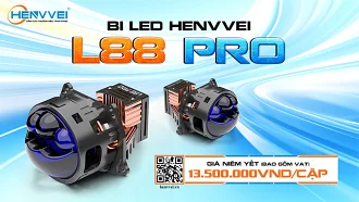 HENVVEI LẦN ĐẦU RA MẮT ĐÈN BI LED TÍCH HỢP CỤM 3 ĐÈN PHA