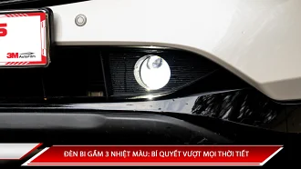 Đèn bi gầm 3 nhiệt màu: Bí quyết vượt mọi thời tiết