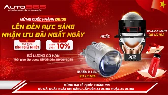 Mừng đại lễ Quốc Khánh 2/9 - ưu đãi ngất ngây khi nâng cấp đèn X3 Ultra hoặc X5 Ultra