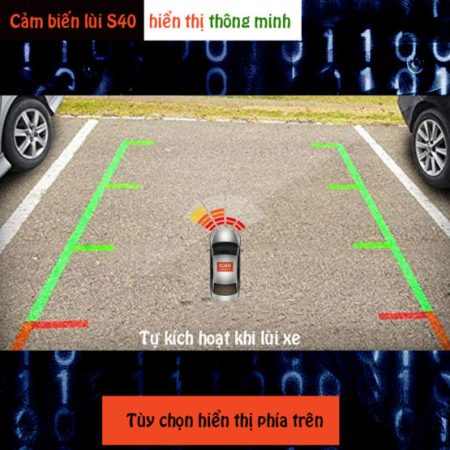 Cảm biến lùi 4 mắt hỗ trợ đỗ xe ICar Parking S40
