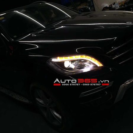 Mercedes ML350 2012 nâng cấp đèn thế hệ mới