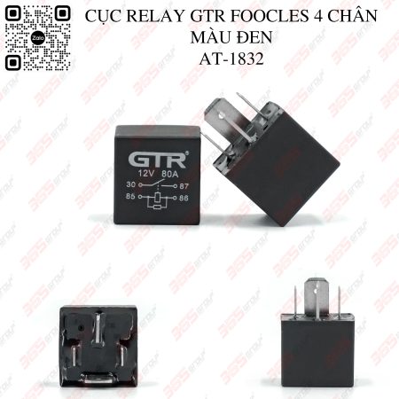 CỤC RELAY GTR FOOCLES 4 CHÂN MÀU ĐEN AT-1832