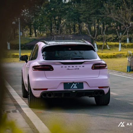 AX WRAP FILM ULTRA GLOSS BEGONIA PINK – HỒNG THU HẢI ĐƯỜNG SIÊU BÓNG PORSCHE MACAN GTS