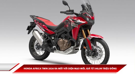 Honda Africa Twin 2026 ra mắt với diện mạo mới, giá từ 540,99 triệu đồng