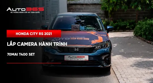 Honda City RS 2021 lắp camera hành trình 70mai T400 Set