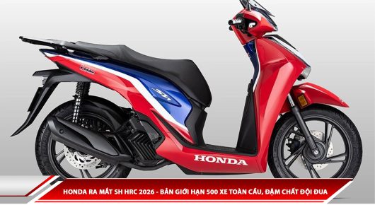 Honda ra mắt SH HRC 2026 - bản giới hạn 500 xe toàn cầu, đậm chất đội đua