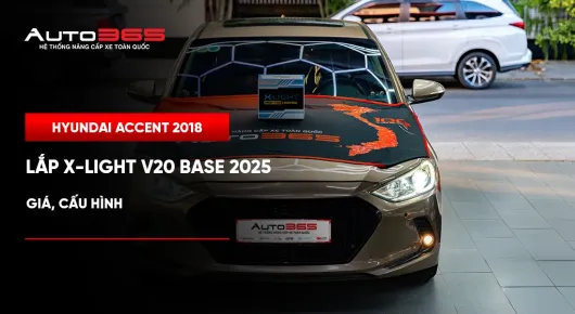 Hyundai Accent 2018 lắp bi LED X-Light V20 Base 2025
