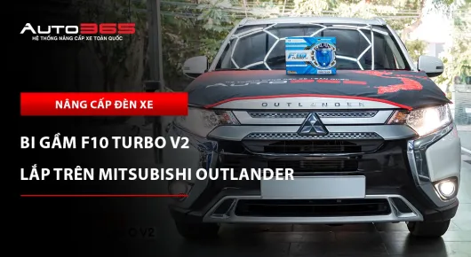 Mitsubishi Outlander 2022 lắp bi gầm X-Light F10 Turbo V2 4300K