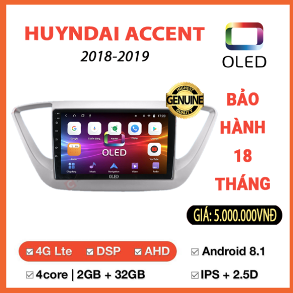 Màn hình Oled Toyota Camry 2014-2018