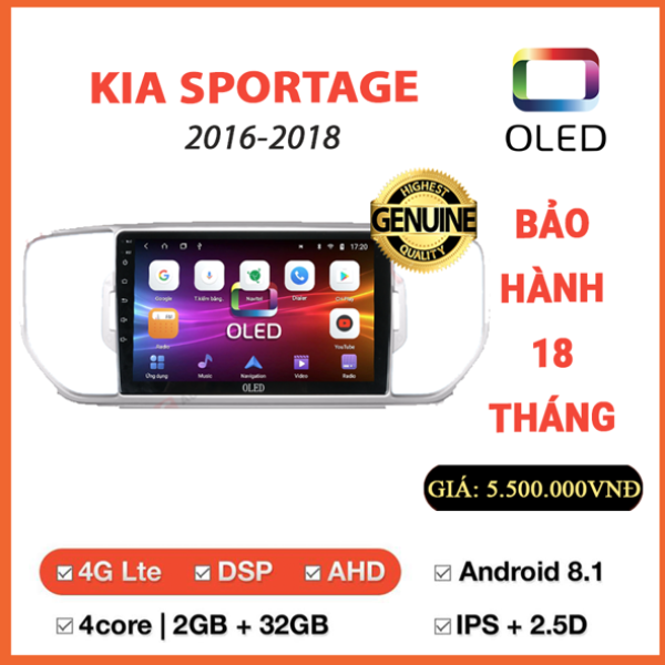 Màn hình Oled Kia Sportage 2016-2018