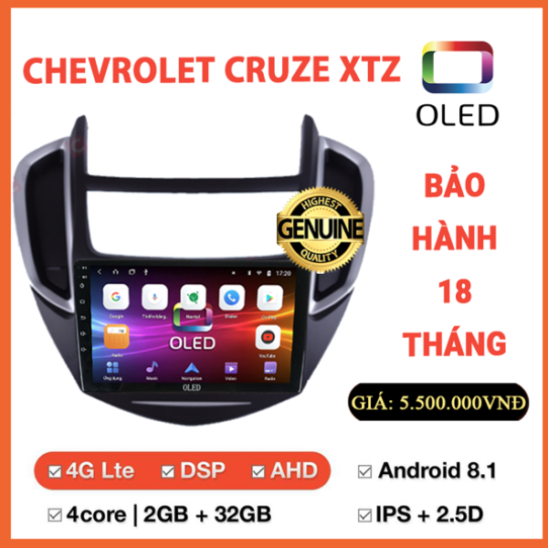 Màn hình Oled Chevrolet Cruze XTZ
