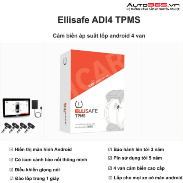 Cảm biến áp suất lốp ICAR ADI4+