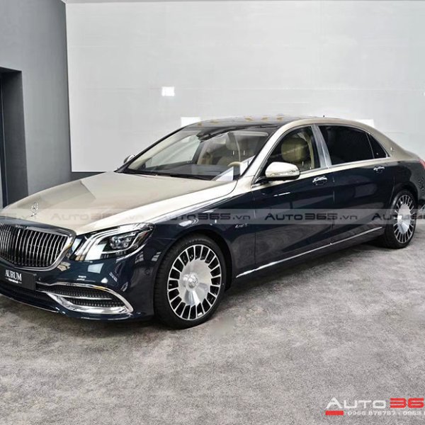 Mercedes S400 nâng cấp body Maybach đầy sang trọng