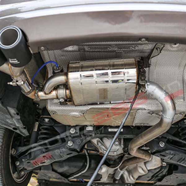 Độ Pô BMW 320i Nâu Bầu pô Remus Cổ pô AKRAPOVIC đôi