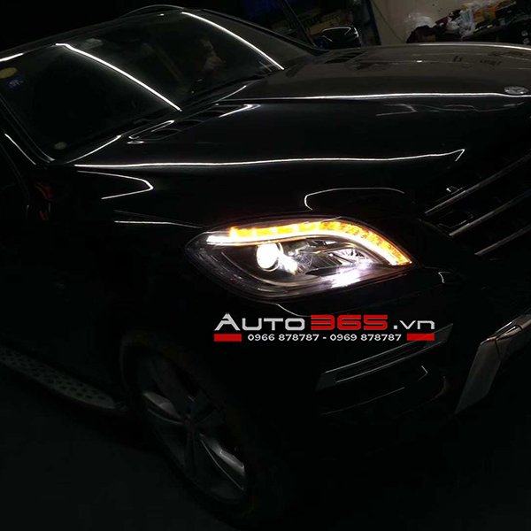 Mercedes ML350 2012 nâng cấp đèn thế hệ mới