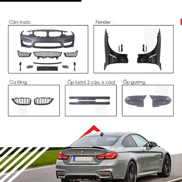 Nâng cấp body kit M4 F82 cho BMW
