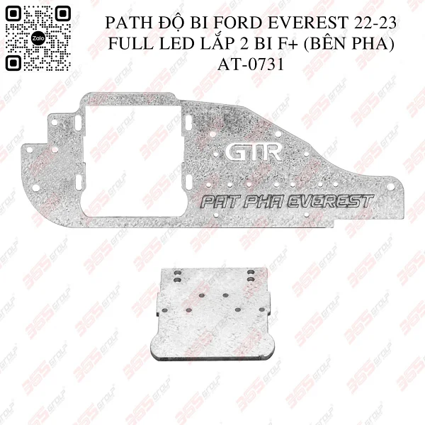 AT-0731 - Path độ bi Ford Everest 22-23 full LED lắp 2 bi F+ (bên pha)