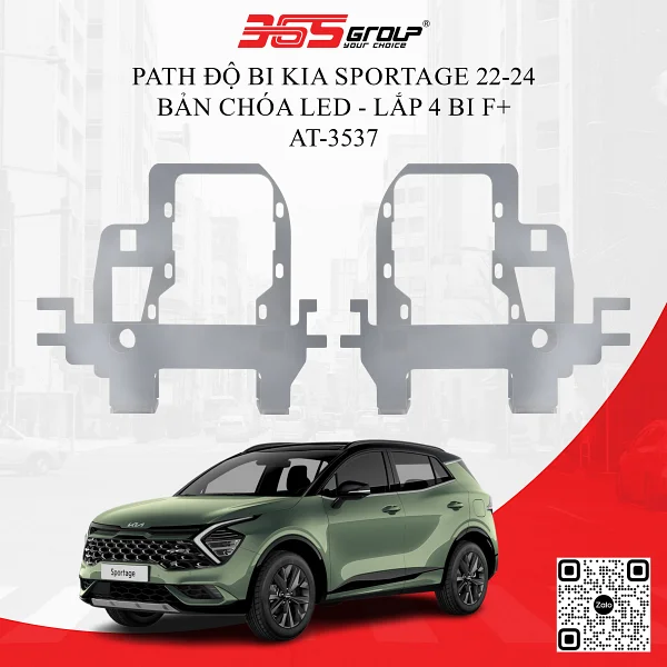Path độ bi Kia Sportage 22-24 bản chóa LED - lắp 4 bi F+
