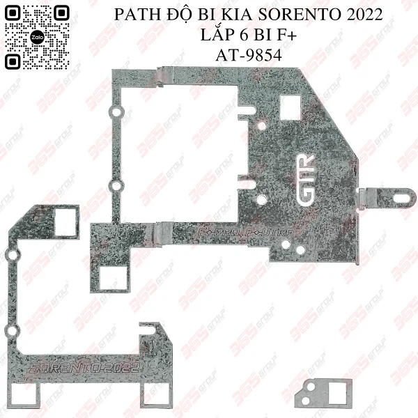 Path độ bi Kia Sorento 2022 lắp 6 bi F+-AT-9854