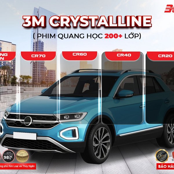 PHIM CÁCH NHIỆT 3M CRYSTALLINE SEDAN