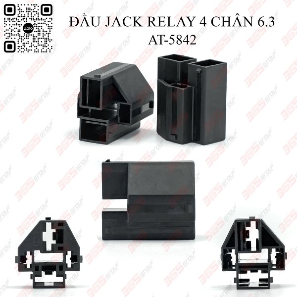 ĐẦU JACK RELAY 4 CHÂN 6.3 - AT-5842
