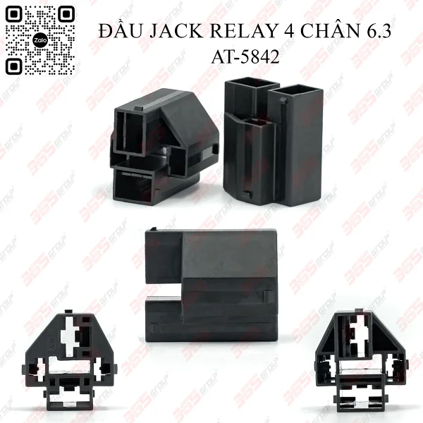 Đầu Jack Relay 4 chân 6.3 - AT-5842