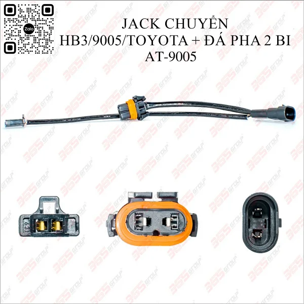 Jack chuyển HB3 9005 Toyota đá pha 2 bi