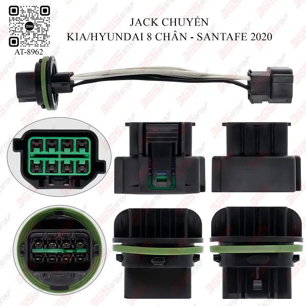 Jack chuyển Kia/Hyundai 8 chân - Santafe 2020