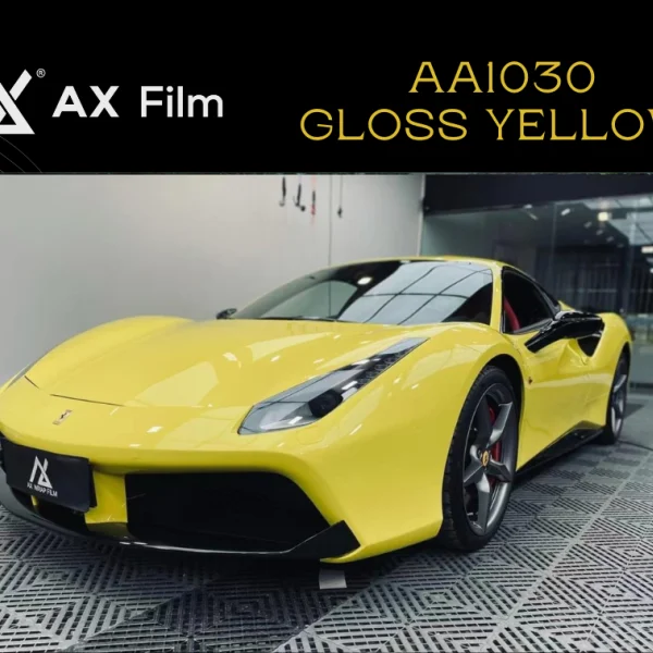AX WRAP FILM GLOSS YELLOW – MÀU VÀNG BÓNG FERRARI 448 GTB