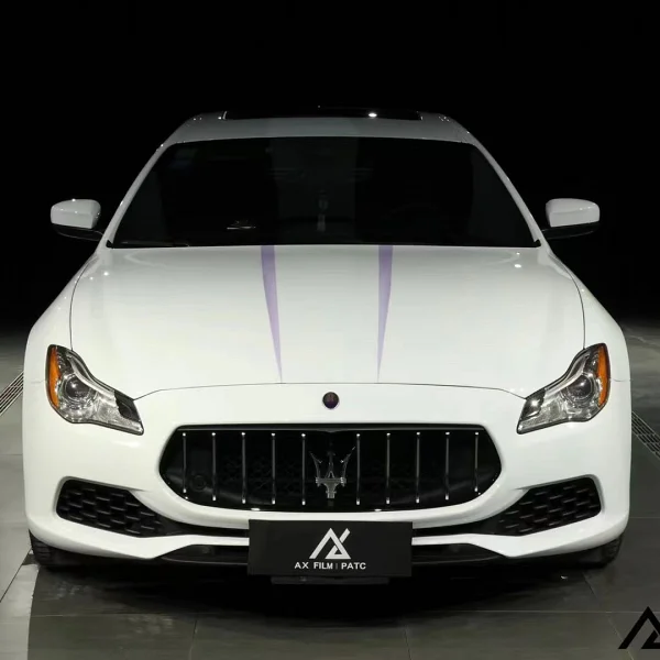 AX WRAP FILM GLOSS PIANO WHITE - TRẮNG PIANO BÓNG MASERATI QUATTROPORTE