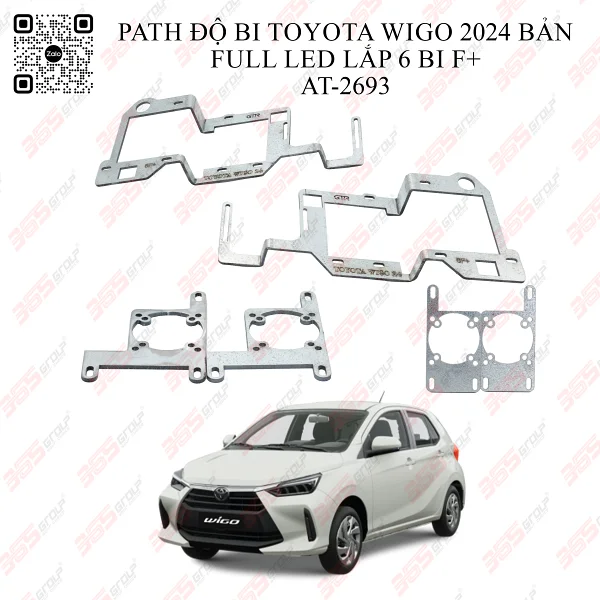 Path độ bi Toyota Wigo 2024 bản full LED lắp 6 bi F+ - AT-2693
