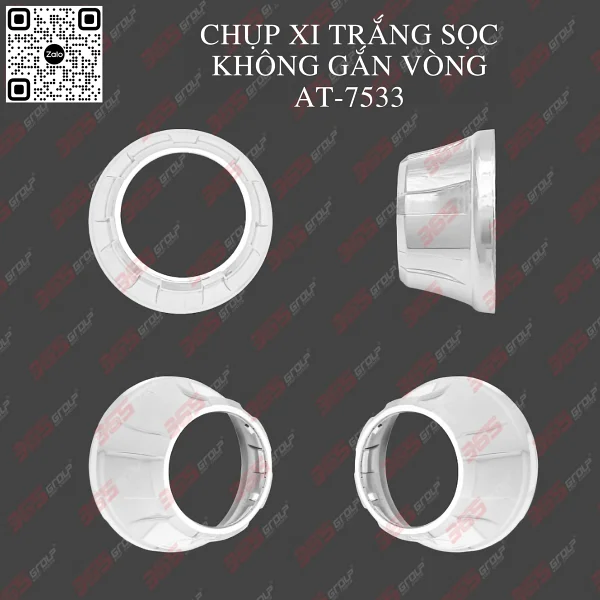 Chụp Xi Trắng sọc không vòng AT-7533