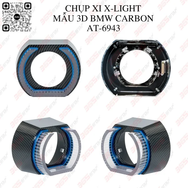 Chụp Xi X-Light mẫu 3D BMW carbon AT-6943-0