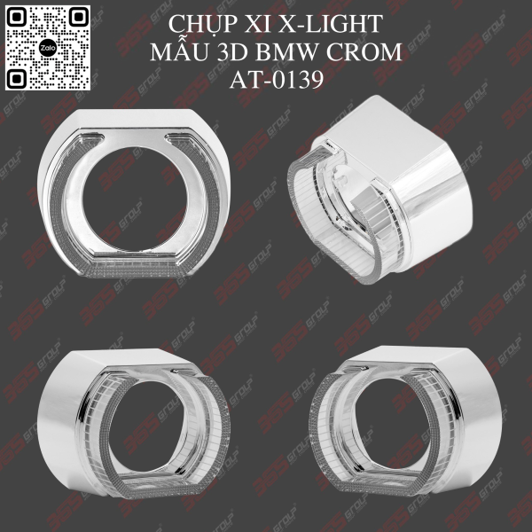 CHỤP XI X-LIGHT MẪU 3D BMW CROM 2023 AT-0139
