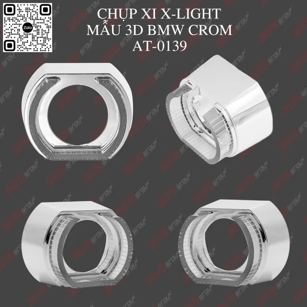 CHỤP XI X-LIGHT MẪU 3D BMW CROM 2023 AT-0139