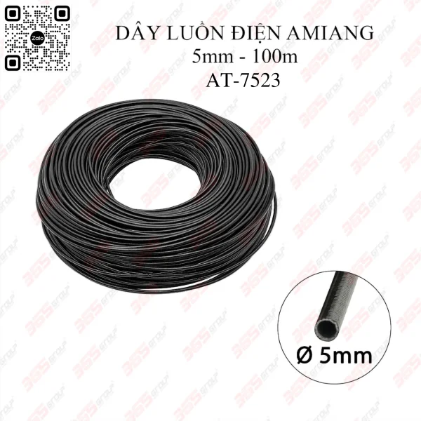 DÂY LUỒN ĐIỆN AMIANG 5MM (100M) AT-7523