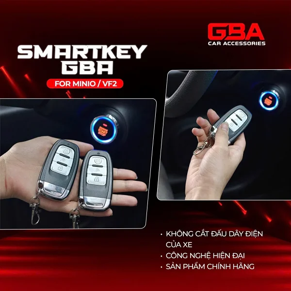 BỘ SMARTKEY GBA CẮM GIẮC ZIN CHO VINFAST MINIO / VF2