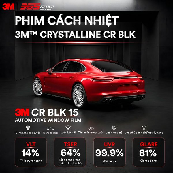 Phim cách nhiệt 3M CR BLK 15