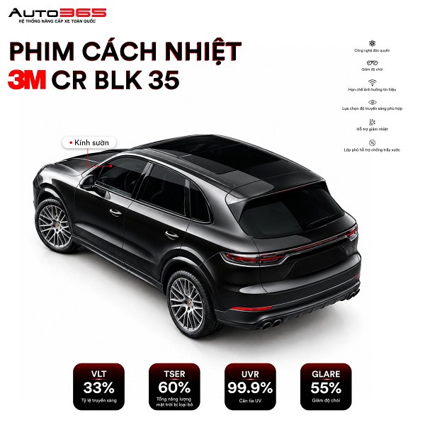 Phim cách nhiệt 3M CR BLK 35