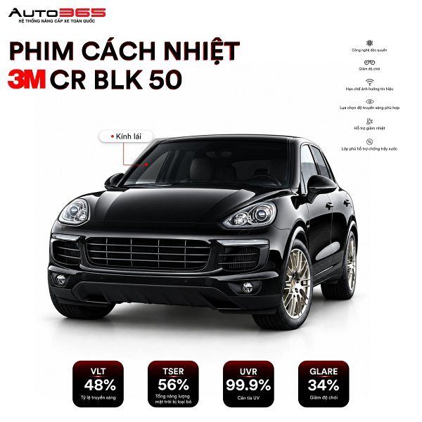 Phim cách nhiệt 3M CR BLK 50
