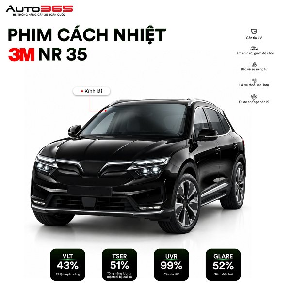 Phim cách nhiệt 3M Ceramic NR 35